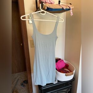 Naked Wardrobe Blue Midi Dress